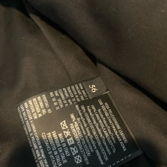 Beautiful Men’s Gucci Leather And Wool Biker Jacket. - Picture 6 of 9